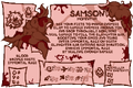TR Samson's character sheet
