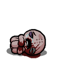 An older version of Tarnished Isaac's transitional pose